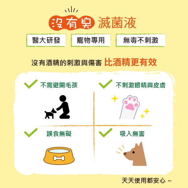 沒有臭 猫心肝滅菌液 (250ml噴瓶)