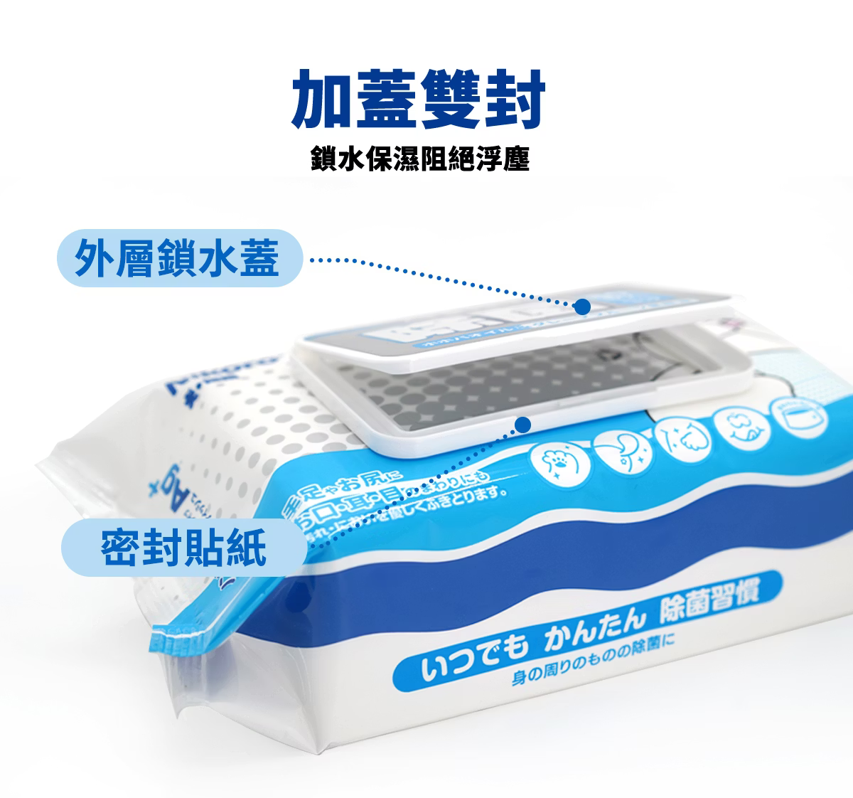 妮可露 Ag銀離子寵物抑菌濕巾 7