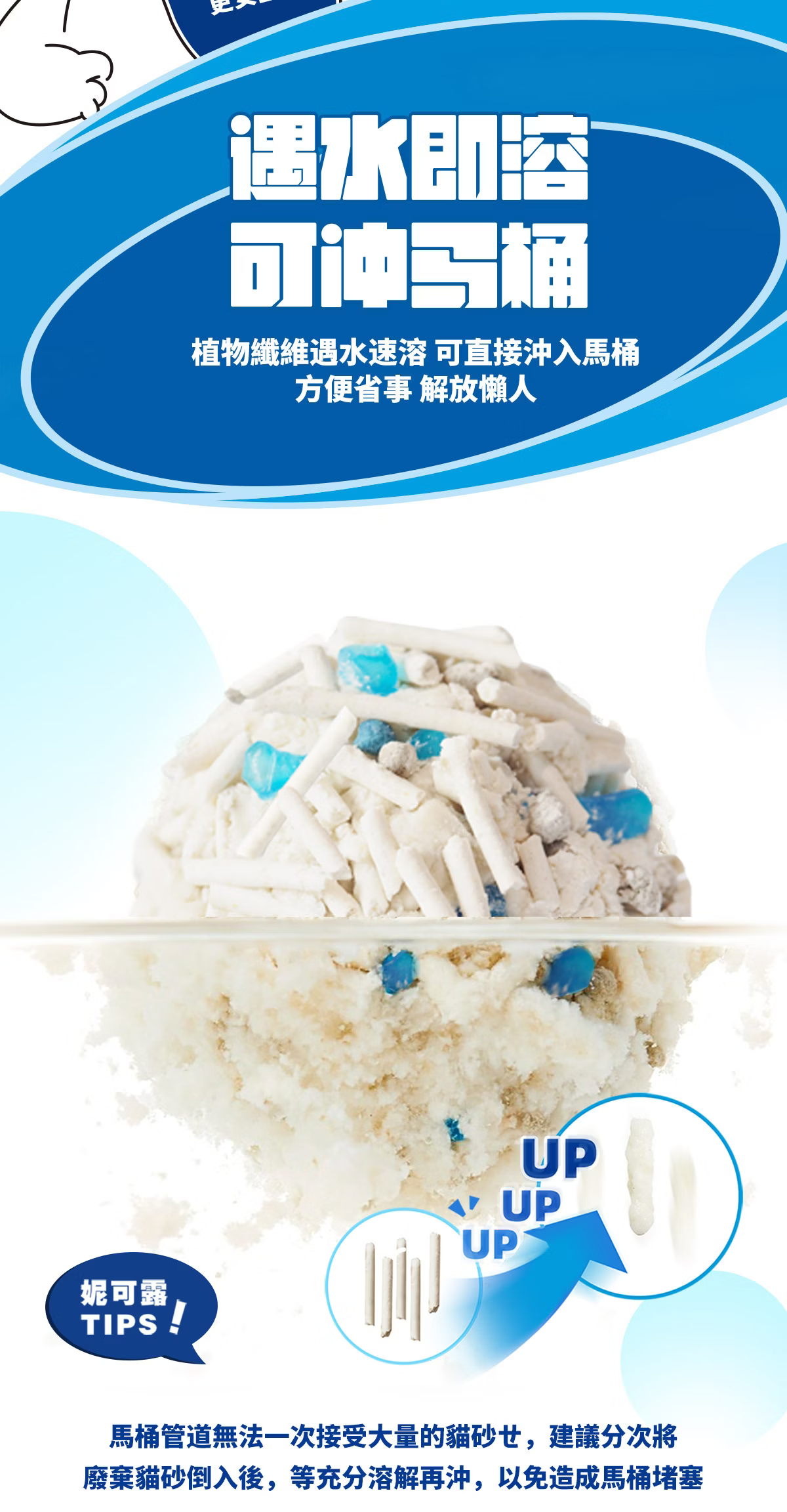 妮可露 無塵混合豆腐貓砂 經典小藍塊 原味奶香 C