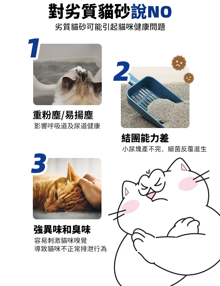 妮可露 超低粉塵鈉基礦砂 經典小藍塊除臭 6