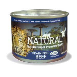 紐西蘭NATURAL10+ 原野無殼機能主食罐-草原牛肉 - 185G