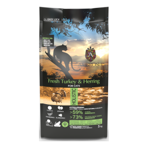 安柏希雅 無殼鮮肉全齡貓糧-火雞肉+鯡魚 - 5KG