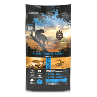 安柏希雅 無殼鮮肉全齡貓糧-鱒魚+兔肉 - 1.5KG