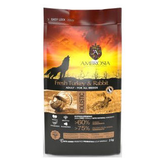 安柏希雅無殼鮮肉成犬糧-火雞肉+兔肉 - 2KG