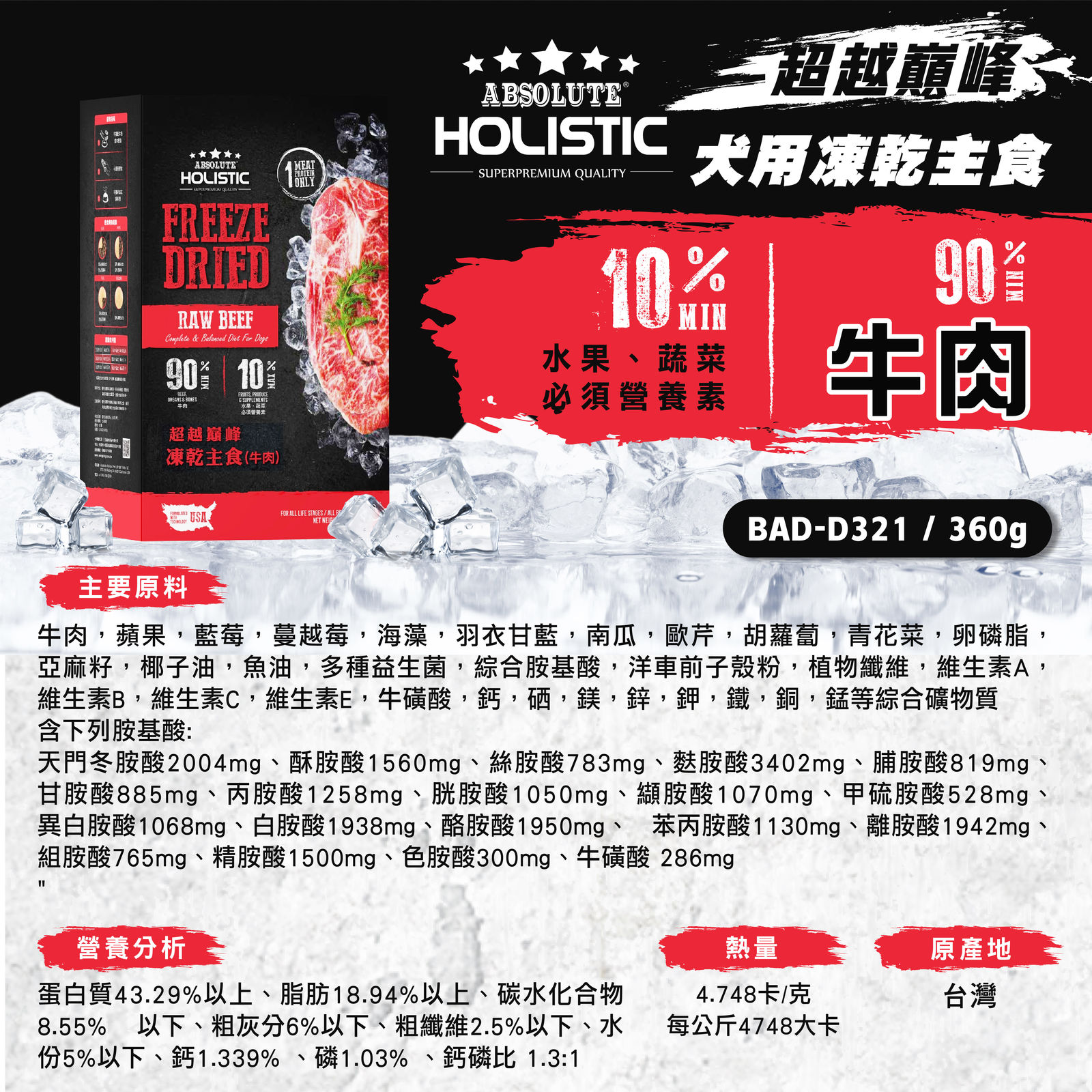 超越巔峰主食凍乾 犬 長條圖 009