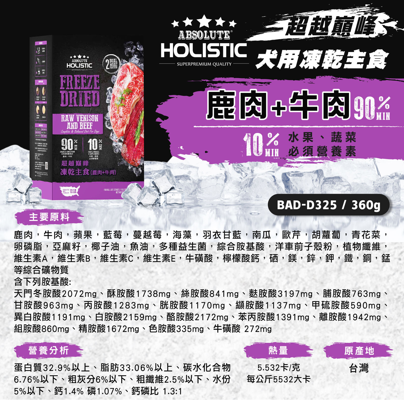 超越巔峰主食凍乾 犬 長條圖 013
