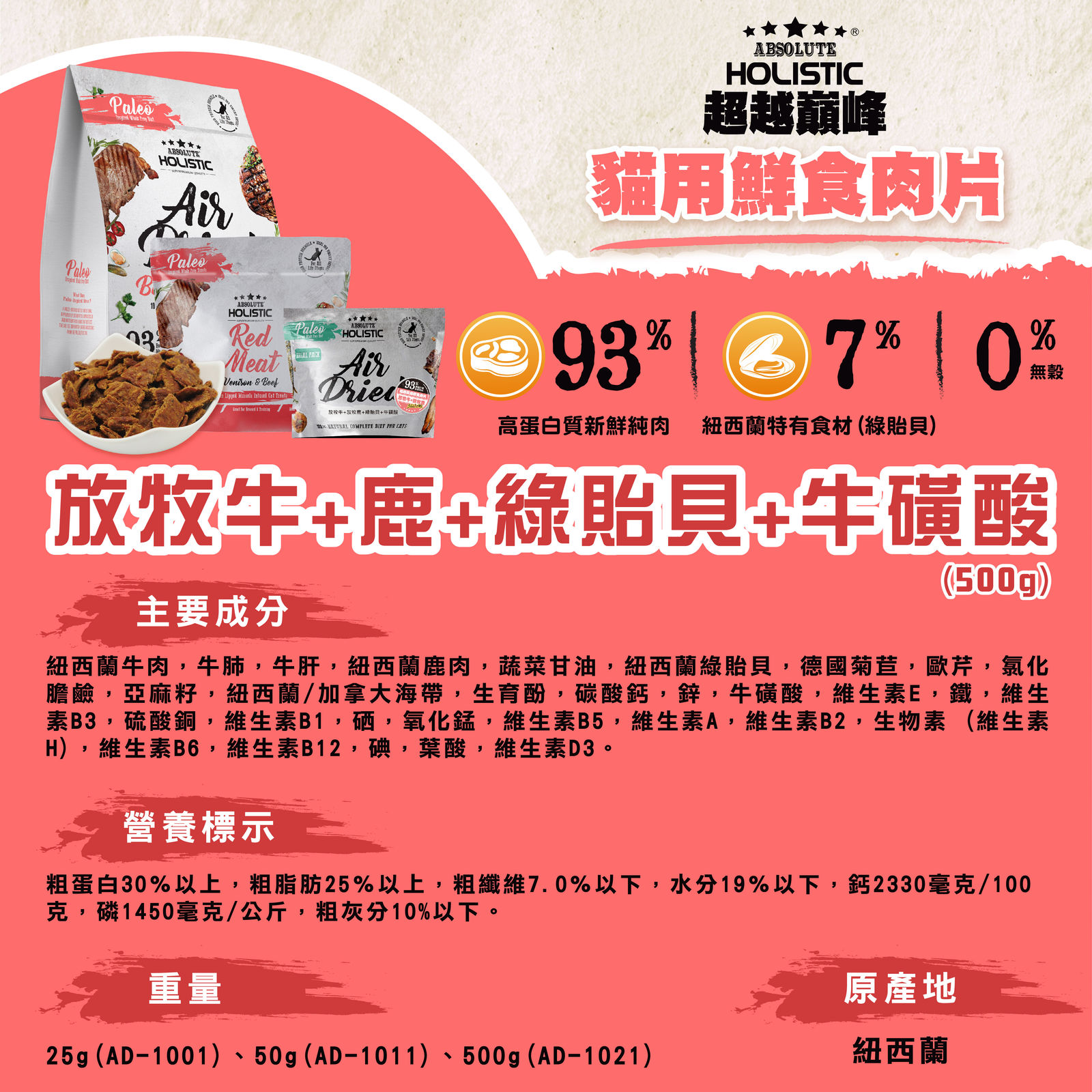 超越巔峰鮮食肉片 貓 013