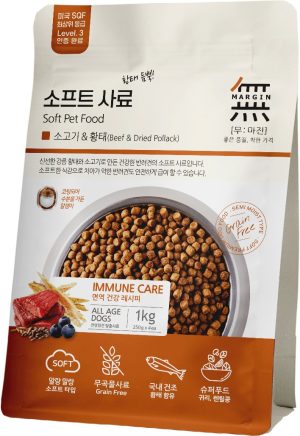 [無IN軟飼料] 無in頂級無穀軟飼料(牛肉+鱈魚) - 牛肉+鱈魚 - 1kg(250g*4)