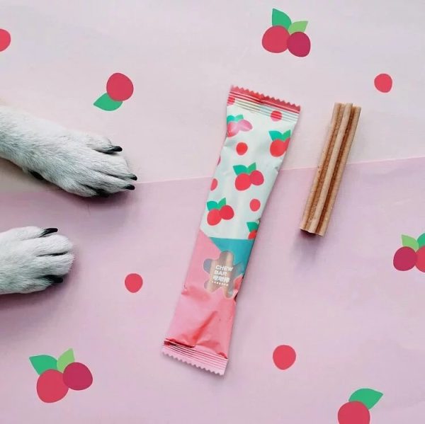 [水果優格潔牙系列] 水果優格啾啾棒 - 蔓越莓(富翁包-15入) - 195g