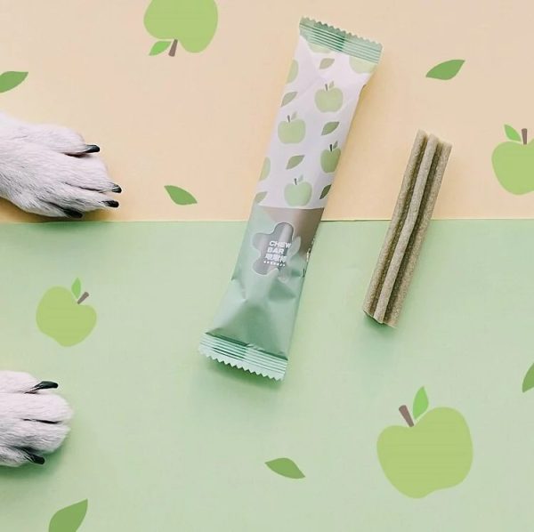 [水果優格潔牙系列] 水果優格啾啾棒 - 青蘋果(富翁包-15入) - 195g