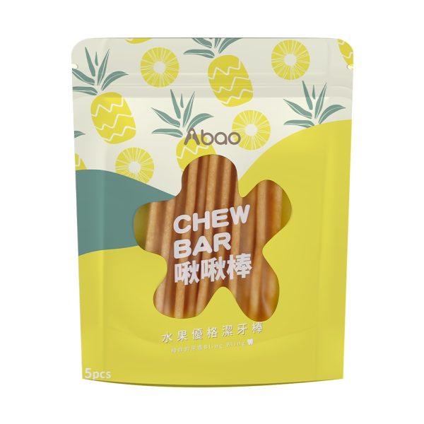 [水果優格潔牙系列] 水果優格啾啾棒 - 鳳梨(一袋5入) - 65g