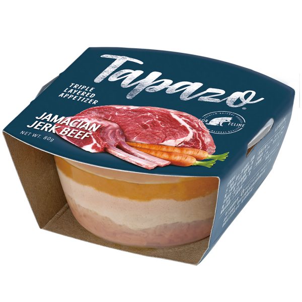 [特百滋] 開胃三層杯-貓用 - 牙買加小牛燒 - 80g