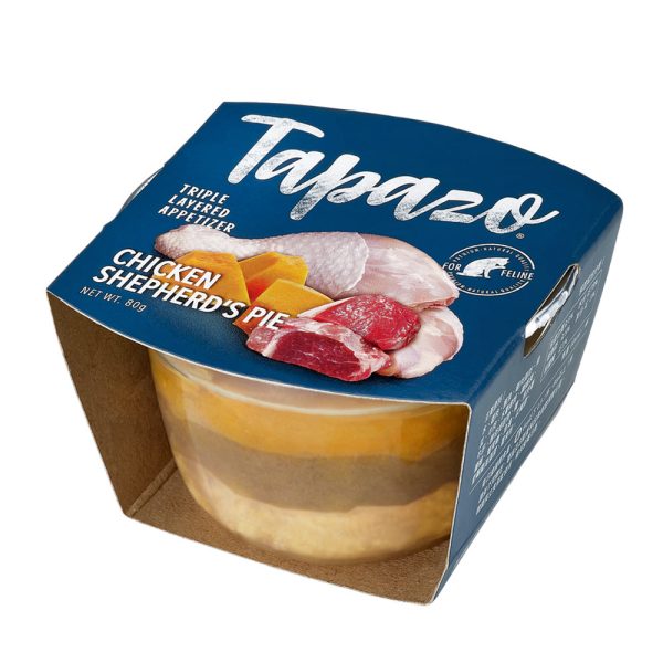 [特百滋] 開胃三層杯-貓用 - 牧羊人雞肉派 - 80g