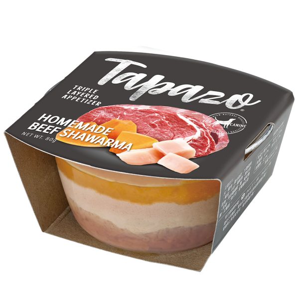 [特百滋] 開胃三層杯-犬用 - 黃金慢燉小牛 - 80g