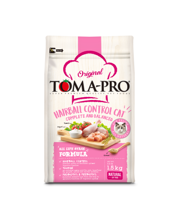 [優格經典-全系列藜麥添加] 成幼貓-化毛高纖配方 - 雞肉&米 - 1.5kg