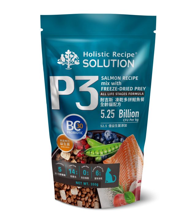 [耐吉斯P3] 凍乾多拼-鮭魚餐-全齡貓 - 鮭魚餐 - 350g