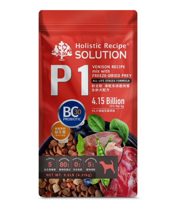 [耐吉斯P1] 凍乾多拼-鹿肉餐-全齡犬 - 鹿肉餐 - 9.5LB