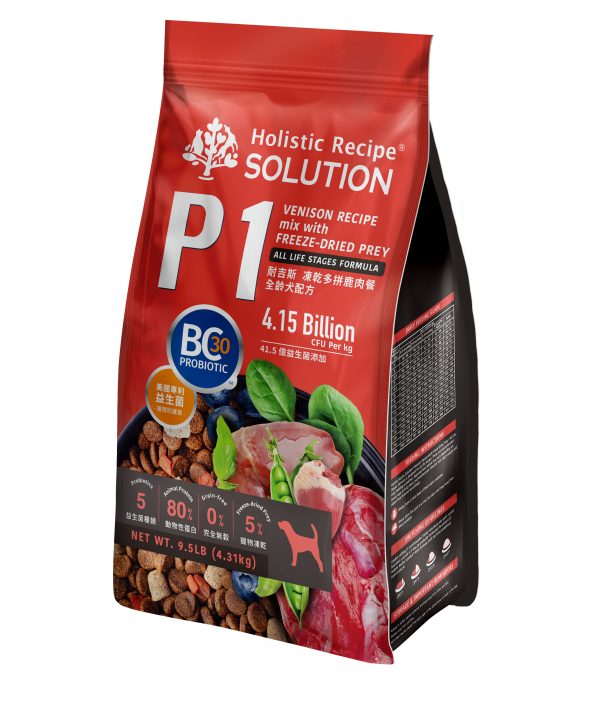 [耐吉斯P1] 凍乾多拼-鹿肉餐-全齡犬 - 鹿肉餐 - 9.5LB