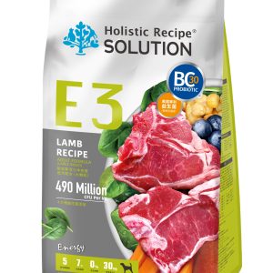 [耐吉斯 E3] 活力 - 羊肉餐-成犬大顆粒 - 4.5lb