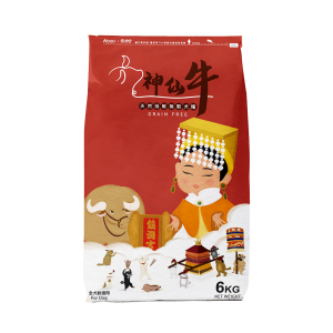 [狗主食飼料系列] 神仙牛-無穀低敏犬飼料 - 神仙牛 - 6kg