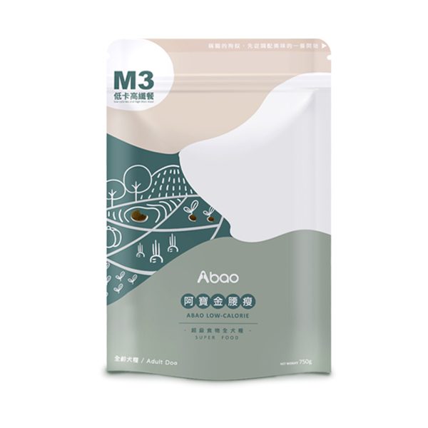 [狗主食飼料系列] M3 無肉低敏犬飼料 - 金腰瘦 - 750g