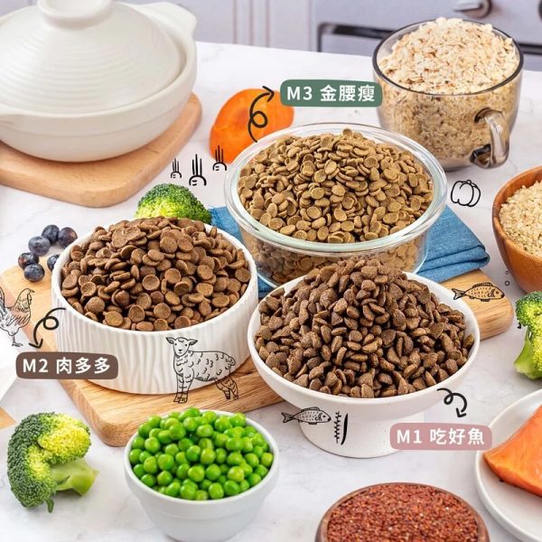 [狗主食飼料系列] M3 無肉低敏犬飼料 - 金腰瘦 - 750g