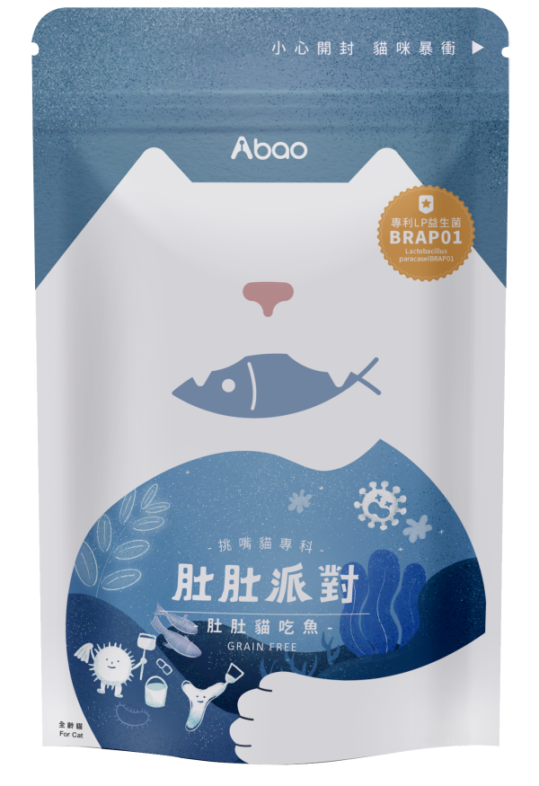 [貓咪主食飼料系列] 肚肚派對 貓吃魚無穀貓飼料 - 200g