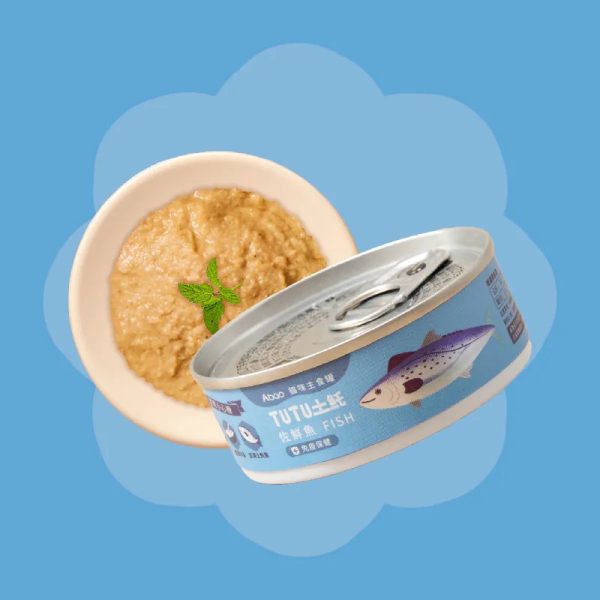 [貓咪主食罐頭系列] TUTU土魠魚佐貓咪主食罐 - 鮮魚 - 80g