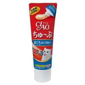 [CIAO] 啾嚕管狀肉泥 - 鮪魚+扇貝 - 80g