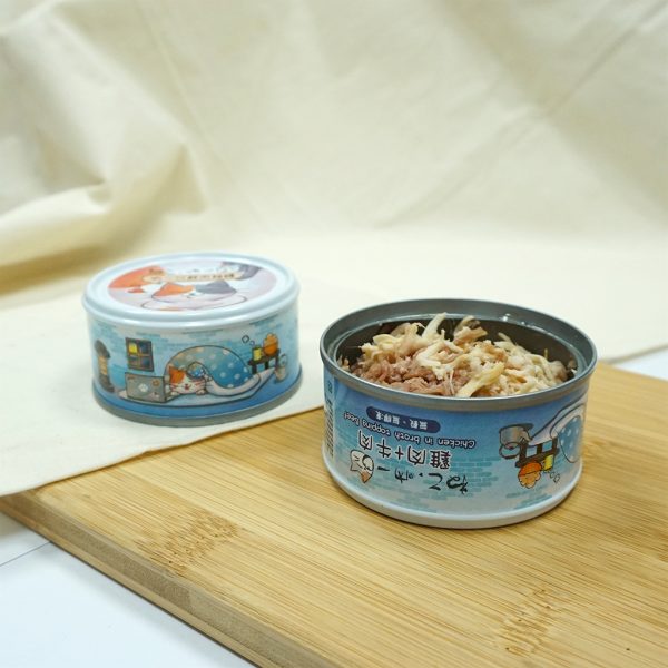 [吶一口] 鮮肉貓罐 - 雞肉+牛肉 80g/罐 - 24罐