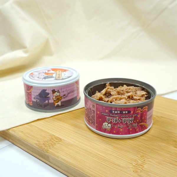 [吶一口] 鮮肉貓罐 - 鮪魚+鮭魚 80g/罐 - 24罐