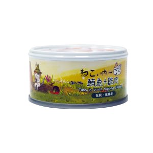 [吶一口] 鮮肉貓罐 - 鮪魚+雞肉 80g/罐 - 24罐