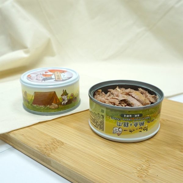 [吶一口] 鮮肉貓罐 - 鮪魚+雞肉 80g/罐 - 24罐