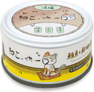 [吶一口] 無穀貓湯罐 - 鮪魚+鮭魚 70g/罐 - 24罐