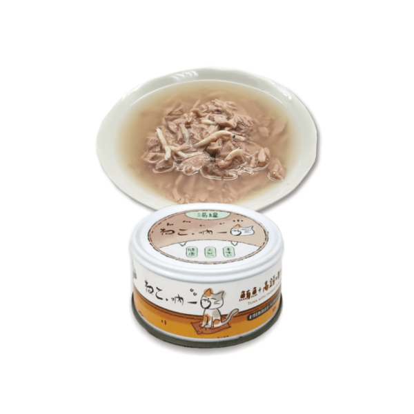 [吶一口] 無穀貓湯罐 - 鮪魚+吻仔魚 70g/罐 - 24罐