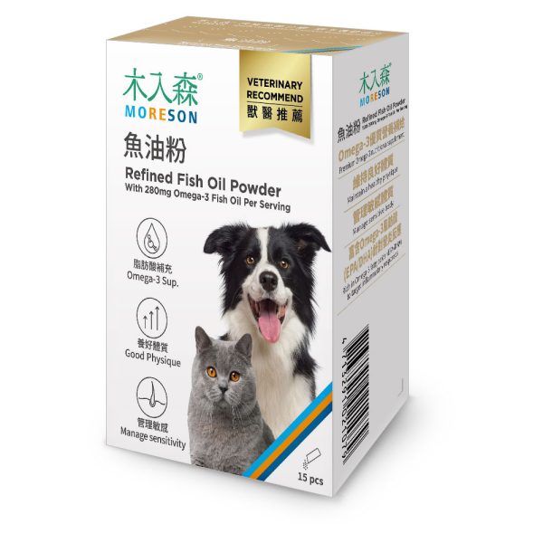 [木入森] 魚油粉 - 犬貓共用 - 15包