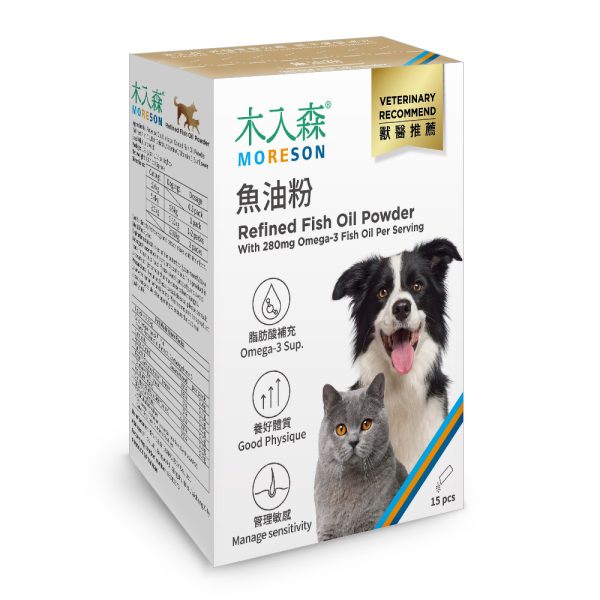 [木入森] 魚油粉 - 犬貓共用 - 15包