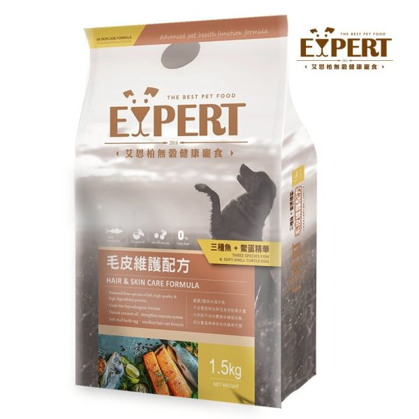 [艾思柏無穀系列] 毛皮照護配方 - 三種魚+鱉蛋精華 - 6kg